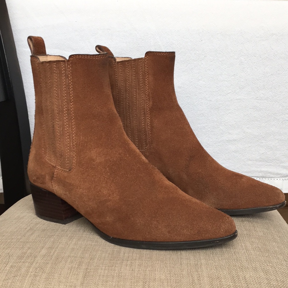 Suede Ankle Boots - Banana Republic - 8.5